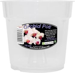 Transparent pot for Orchids 15cm