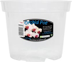 Transparent pot for Orchids 17cm