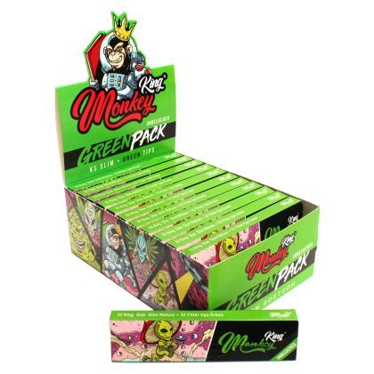 Monkey King GREEN ALIEN King Size Slim Rolling Papers per issue