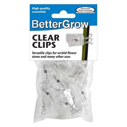 BETERGROW Orchid Clips Transparent 12 pieces