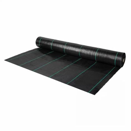 Cover (agrotextile) made of woven textile against weeds 70g. PP black UV, 1.6m x 100m