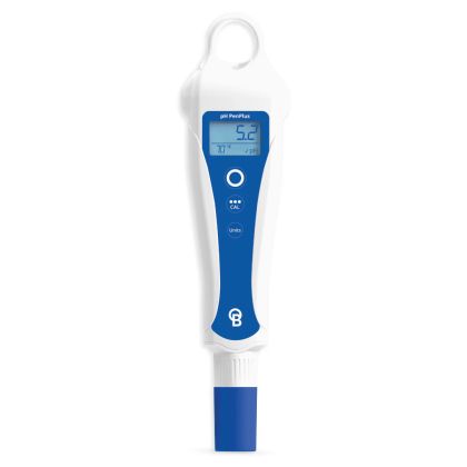 Bluelab pH PenPlus portable device with replaceable probe for measuring the acidity of liquids.