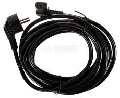 Power Cable with EU plug and Female IEC connector on the other side 4m 3x1.5m2