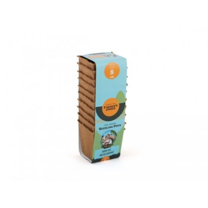 Biodegradable square seedling pots, 8 cm (10 pcs.)