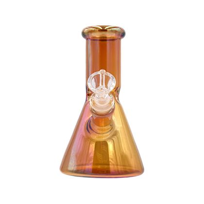 Glass Bong with reflective effect15.6 cm Color Rose