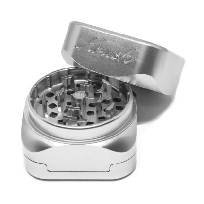 Алуминиев Луксозен Магнитен Грайндер Krush Kube 3.0 Сив от 3 Части - 55mm