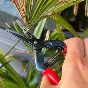 Garden shears CHIKAMASA E-6C (jagged blade with wire-cutting function)