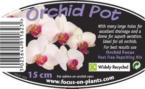 Transparent pot for Orchids 15cm