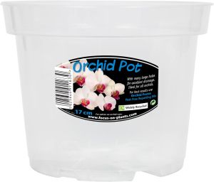 Transparent pot for Orchids 17cm