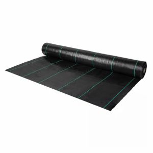 Weed cover made of woven textile 70g. PP black UV, 3.2m x 100m