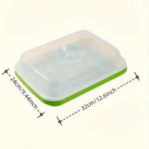 Tray with mesh and lid for Hydroponic cultivation of Microgreens 24/32cm