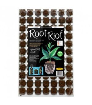 GT Root Riot® 77 – Tray with 77 organic seed and cutting starter cubes