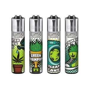 Запалка Clipper Classic Weed Status