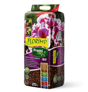 Florimo soil BALCONY PLANTS and GRASSHOPPER (pH 6.5 ± 0.5)PremiVit-25l