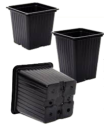 Работна саксия квадратна мека 7х7х8см,